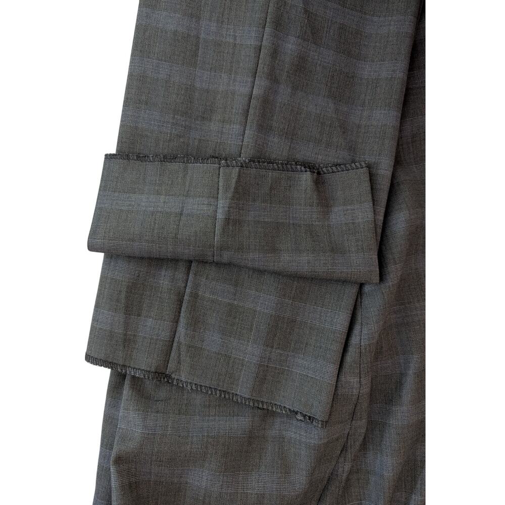 Tommy Hilfiger Lowen Grey Plaid Slim Fit Dress Slacks Men's Size 40 Trousers - Picture 8 of 10